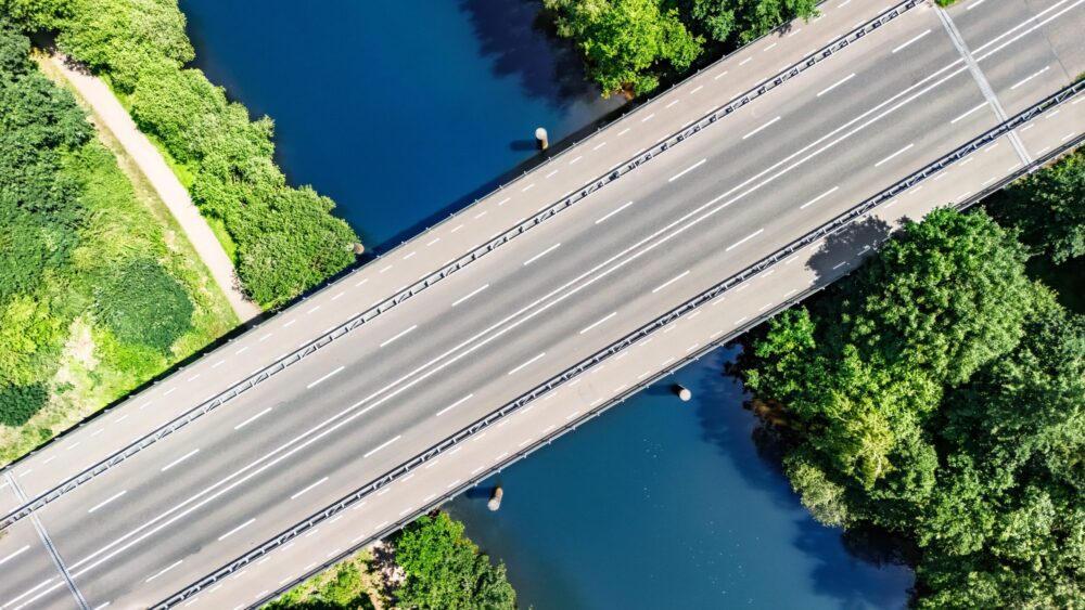 Photo of a road in the Netherlands
